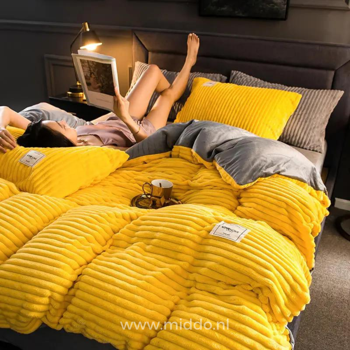 CozyLuxe – Flanell-Fleece Bettbezug | Extra warm für kalte Tage