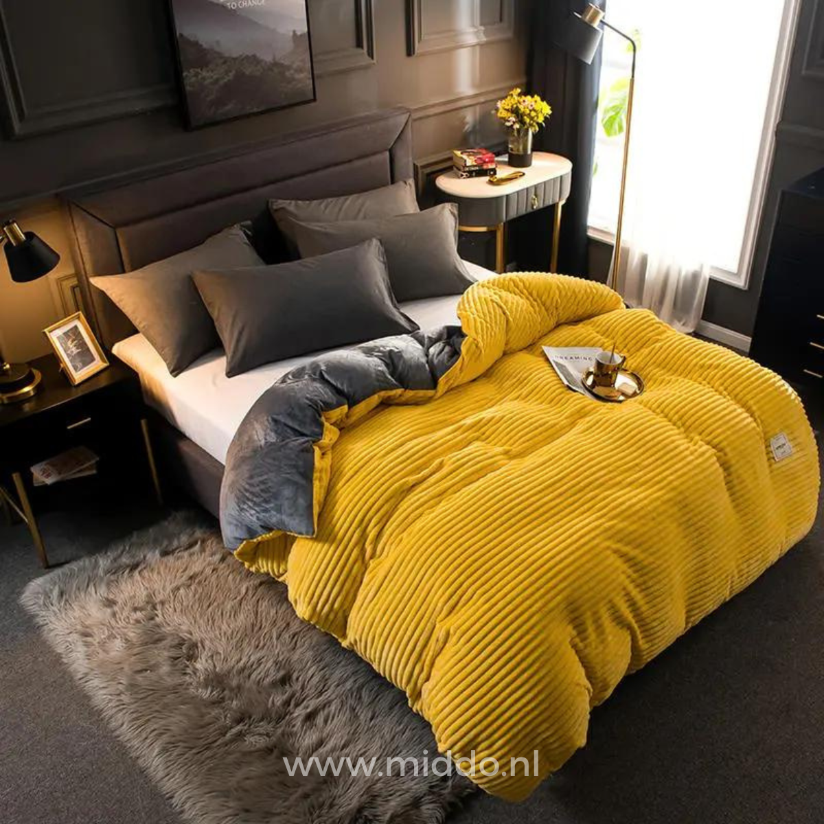 CozyLuxe – Flanell-Fleece Bettbezug | Extra warm für kalte Tage
