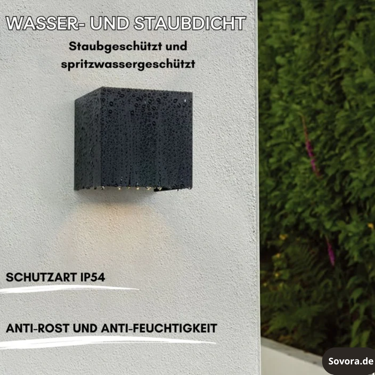 LuminaCube™ – Kabellose Luxus-Wandlampe für innen & außen