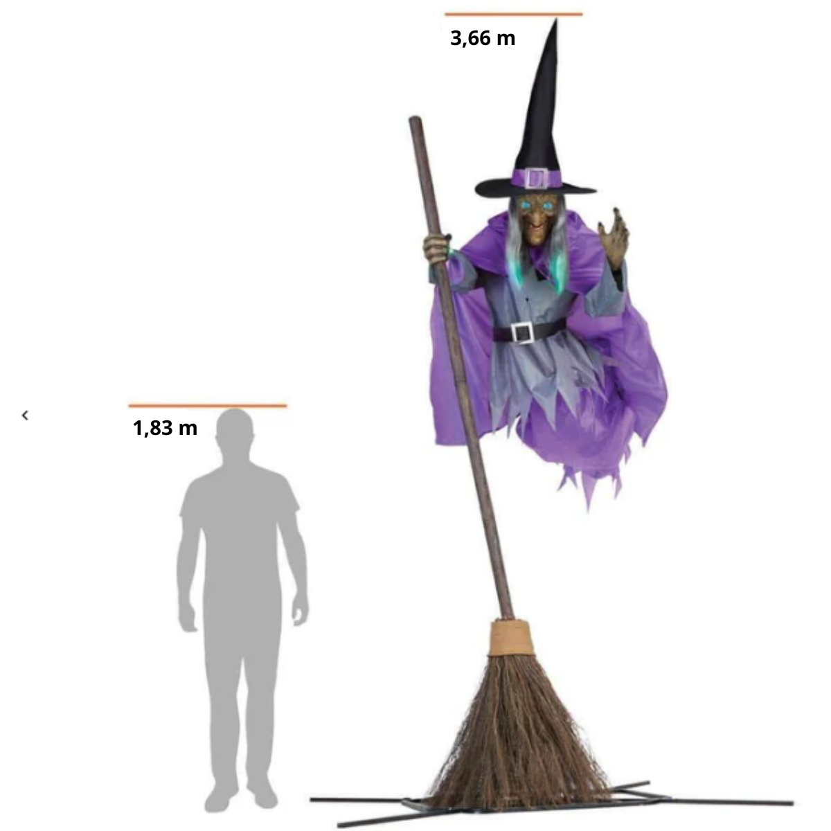 NightTerror Witch – 3,6 Meter Hexe zum Fürchten
