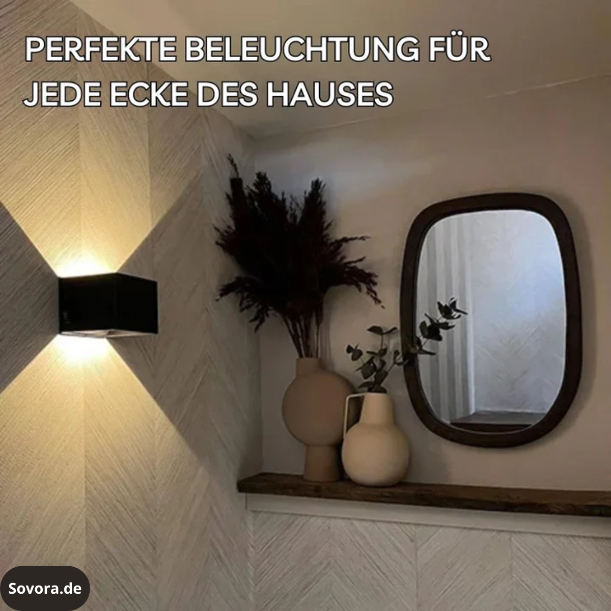 LuminaCube™ – Kabellose Luxus-Wandlampe für innen & außen