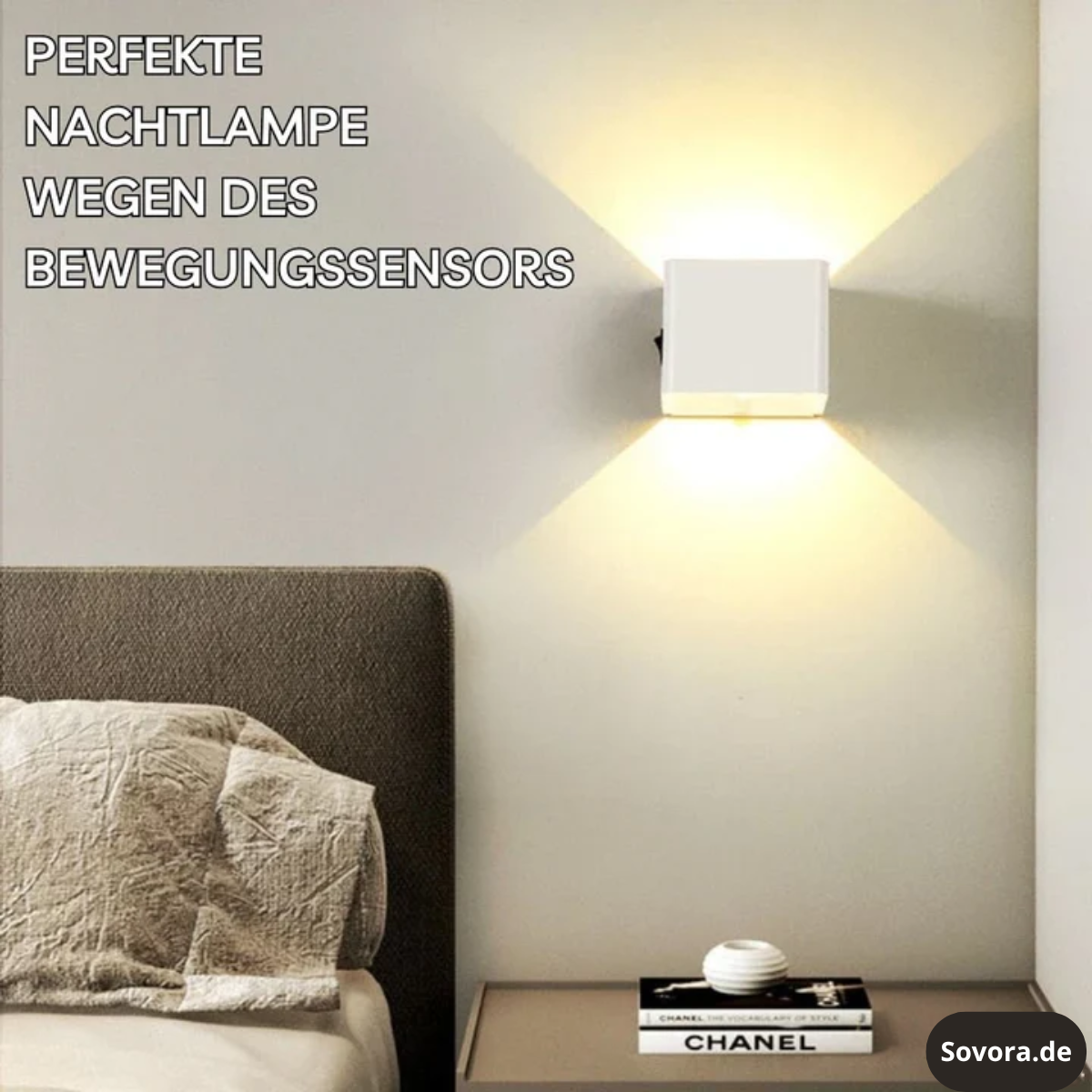 LuminaCube™ – Kabellose Luxus-Wandlampe für innen & außen