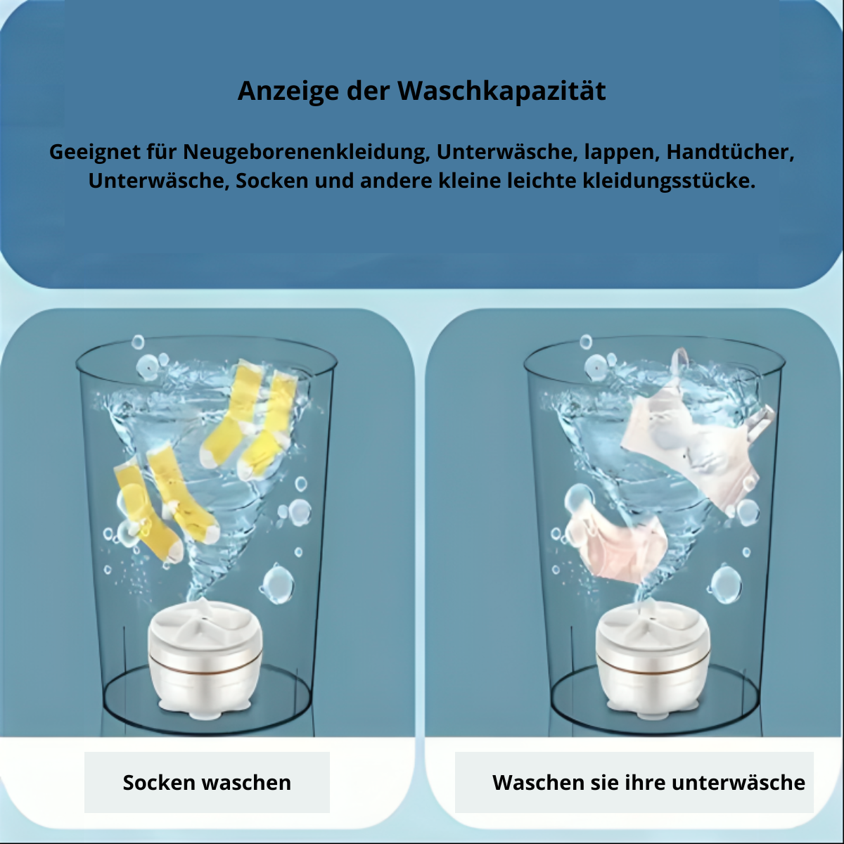 WashWiz™ – Verwandelt jeden Behälter in eine Waschmaschine