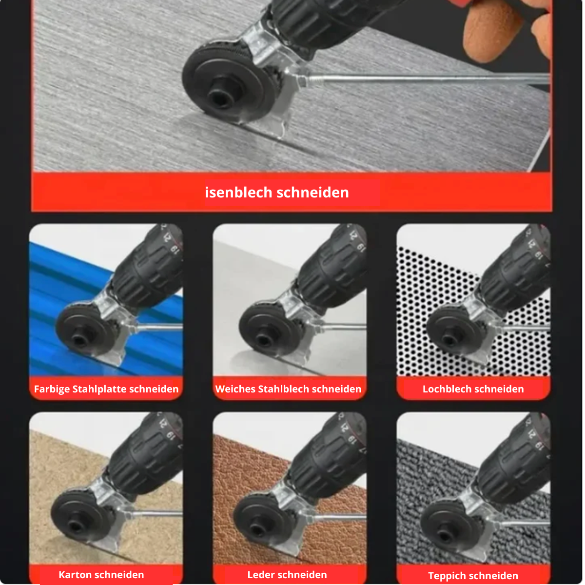 DrillCut Pro – Metall schneiden mit der Kraft deiner Bohrmaschine!