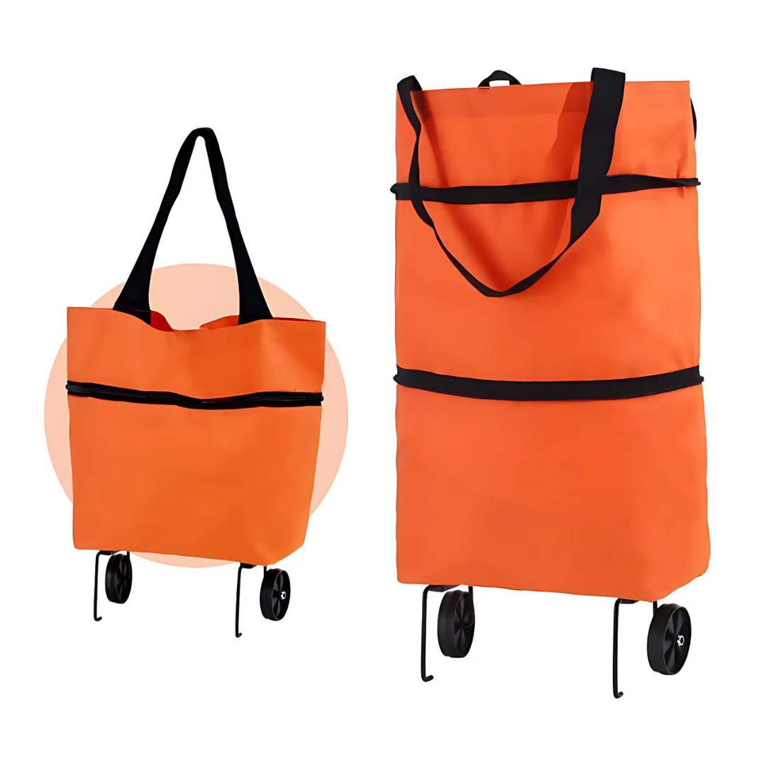 RollCarry™ Duo – Dein cleverer Einkaufshelfer mit Rollen