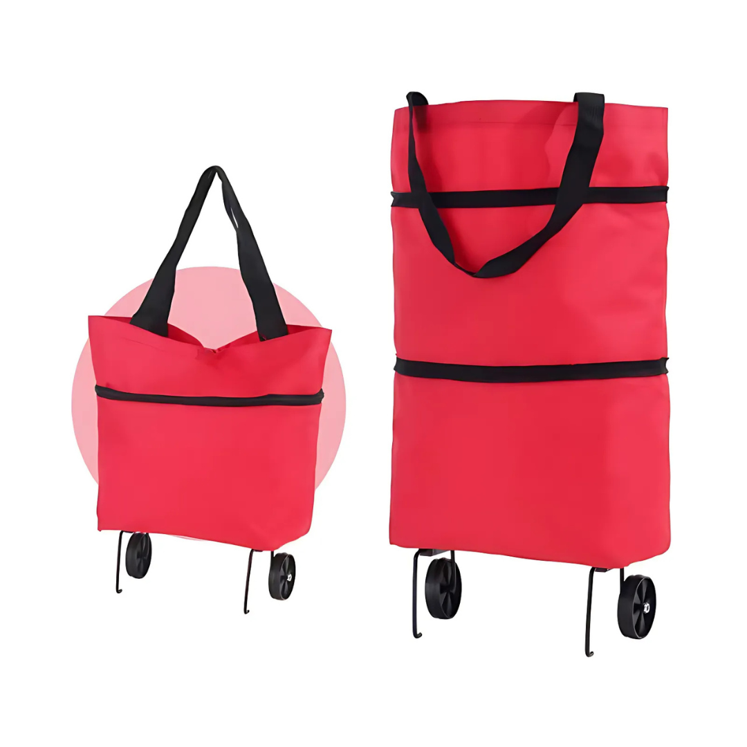 RollCarry™ Duo – Dein cleverer Einkaufshelfer mit Rollen