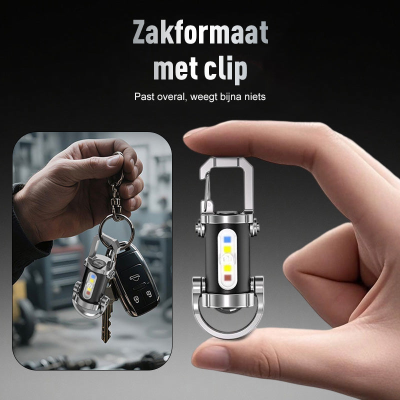 LightMate™ – Wiederaufladbare Mini-Taschenlampe mit 7 Lichtmodi