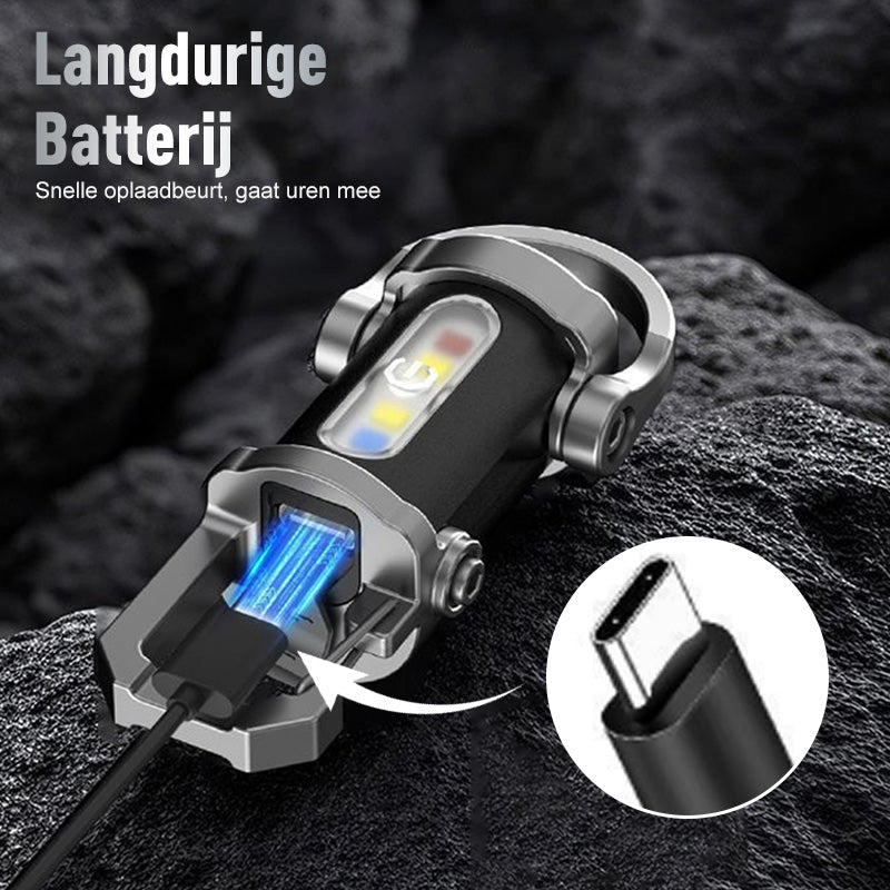 LightMate™ – Wiederaufladbare Mini-Taschenlampe mit 7 Lichtmodi