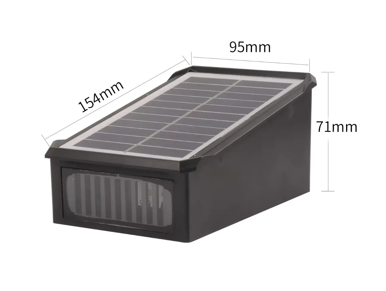 LumoRay – RGB-Solarwandleuchte für Terrasse & Fassade mit 4-seitiger Beleuchtung