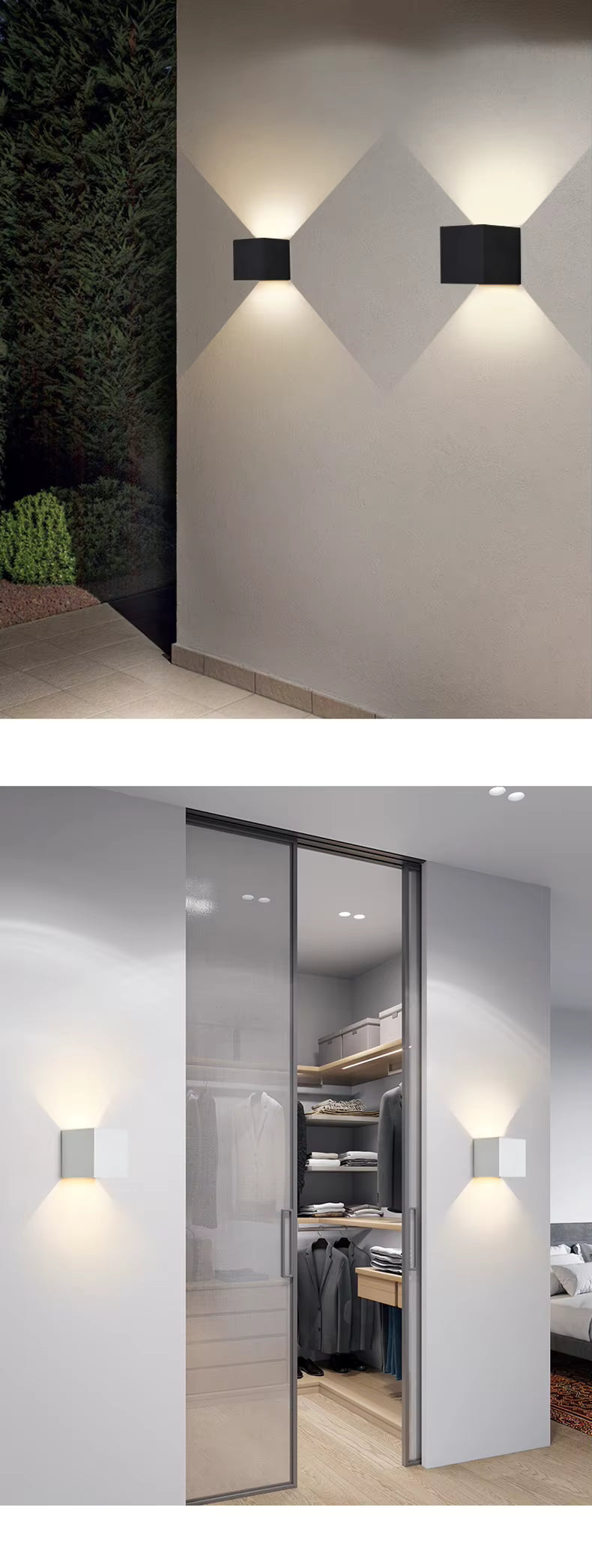 LuminaCube™ – Kabellose Luxus-Wandlampe für innen & außen