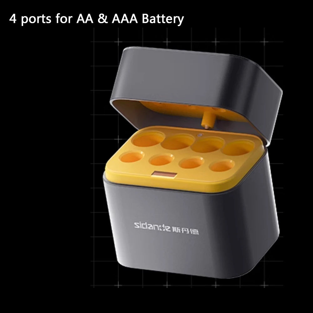 VoltMate™ – Intelligente Batterieladestation für AA & AAA Akkus