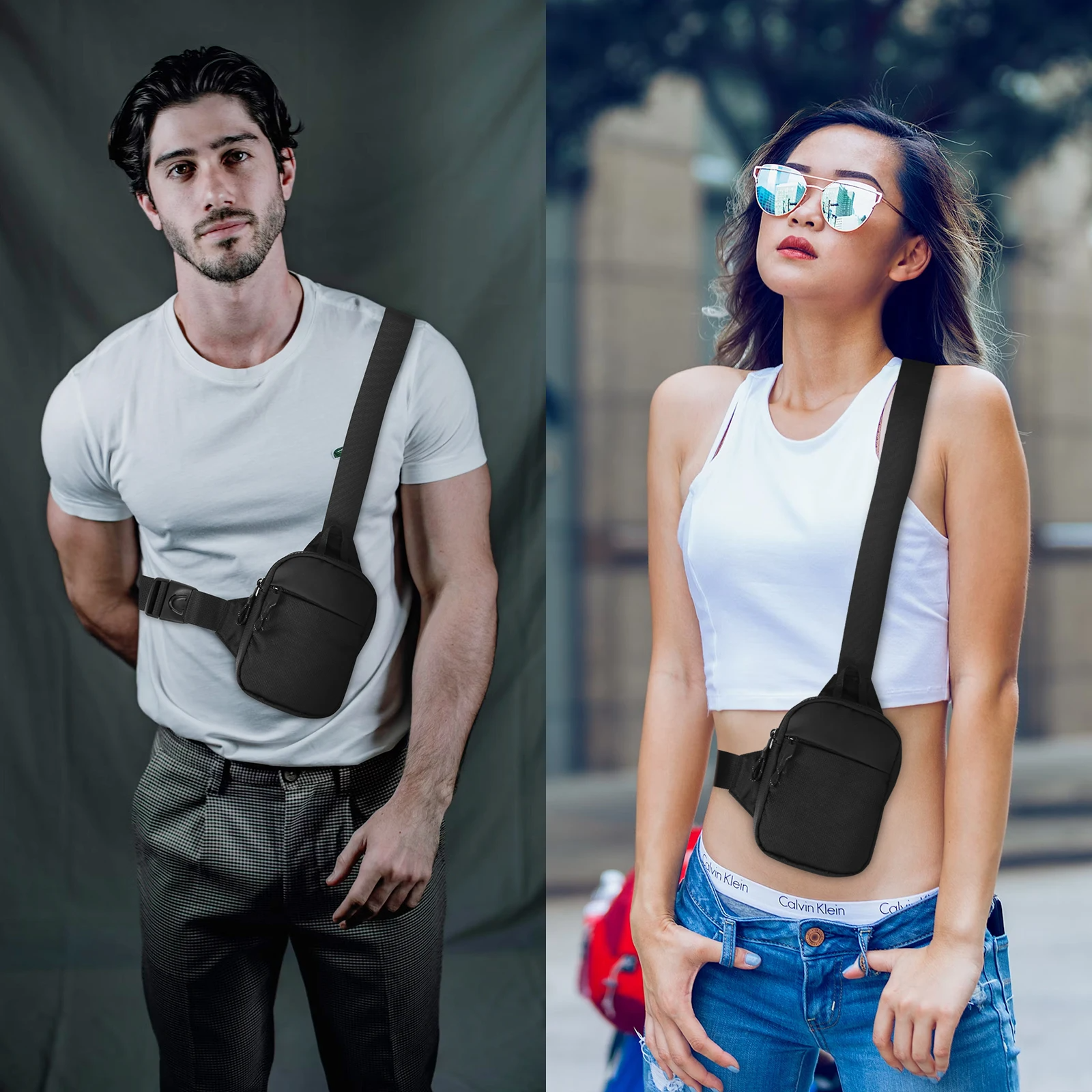 StreetPack – Verstellbare Unisex Brusttasche