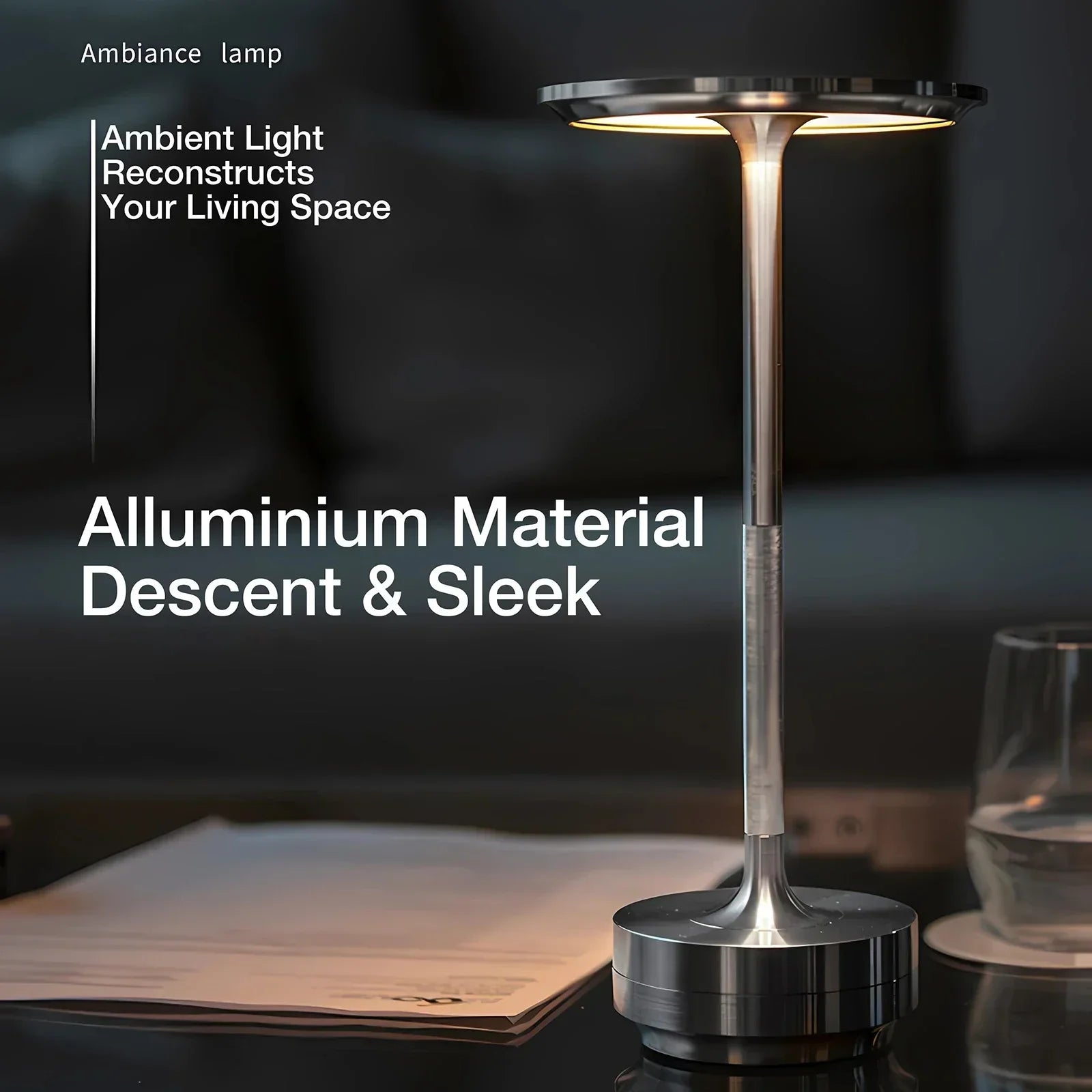 LumiAura – Kabellose Eleganz & stimmungsvolles Licht