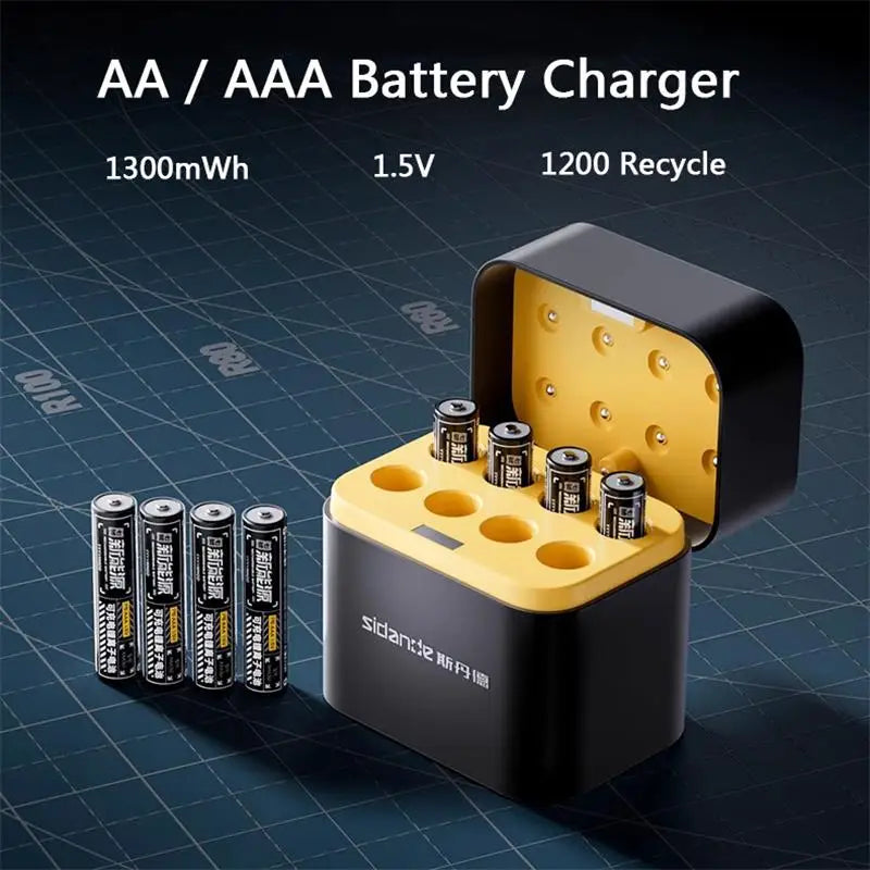 VoltMate™ – Intelligente Batterieladestation für AA & AAA Akkus