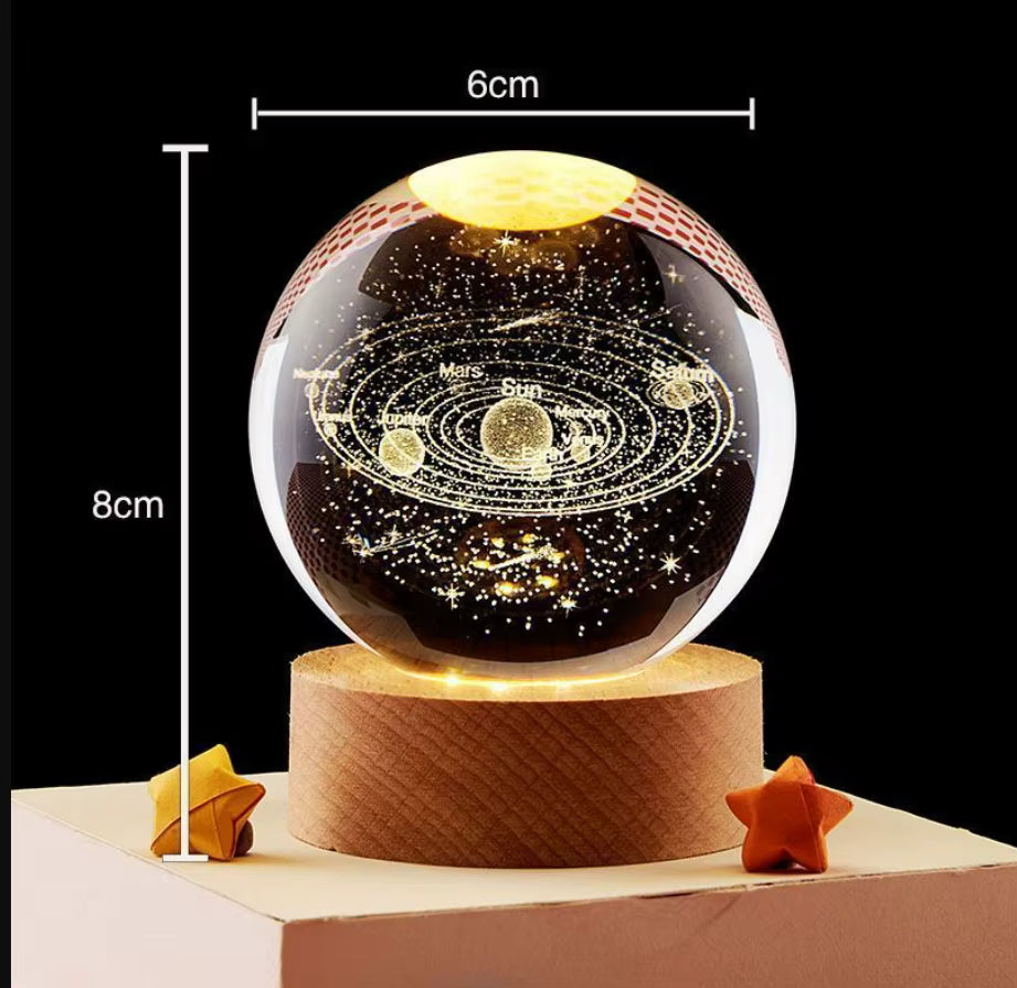 StarGlobe – 3D Galaxy Kristallkugel Nachtlicht