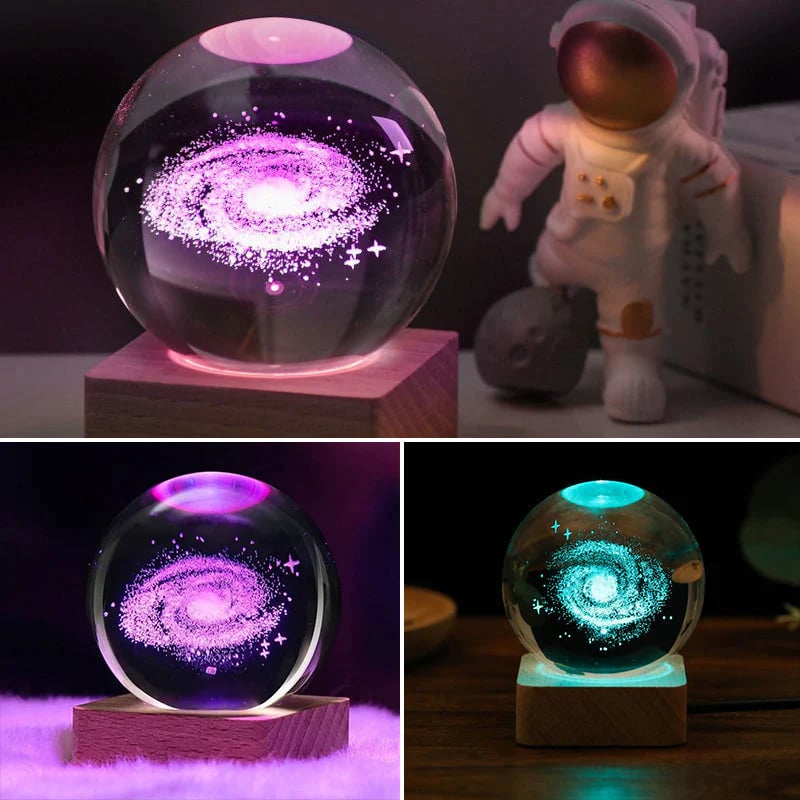 StarGlobe – 3D Galaxy Kristallkugel Nachtlicht