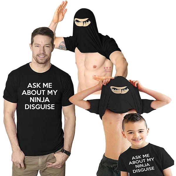 ShadowNinja Tee – Verwandelt dein Shirt in eine Ninja-Maske