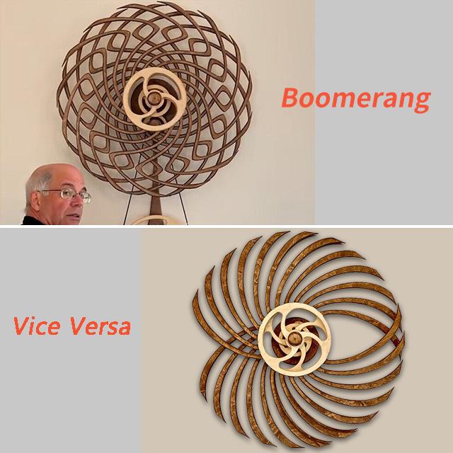 KineWood Art — Handgefertigte kinetische Skulptur aus Holz