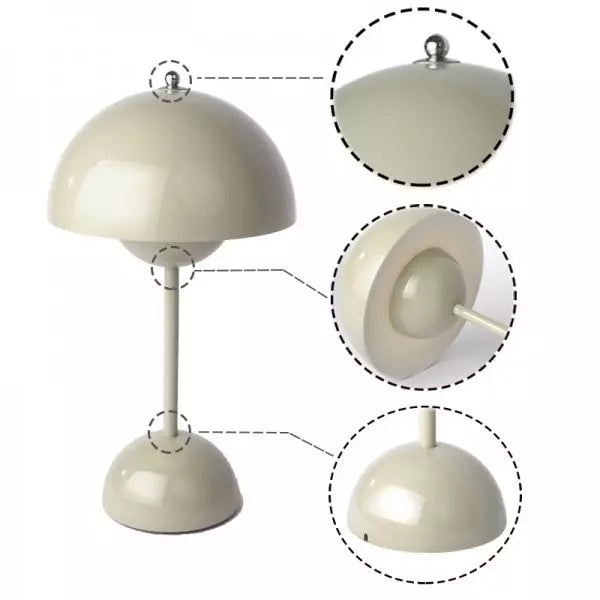Blumenleuchte VP9 | Minimalistische, wiederaufladbare Lampe für jeden Raum