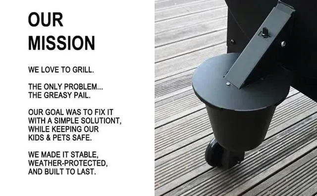 GrillGuard – Fettauffangbehälter mit Deckel!
