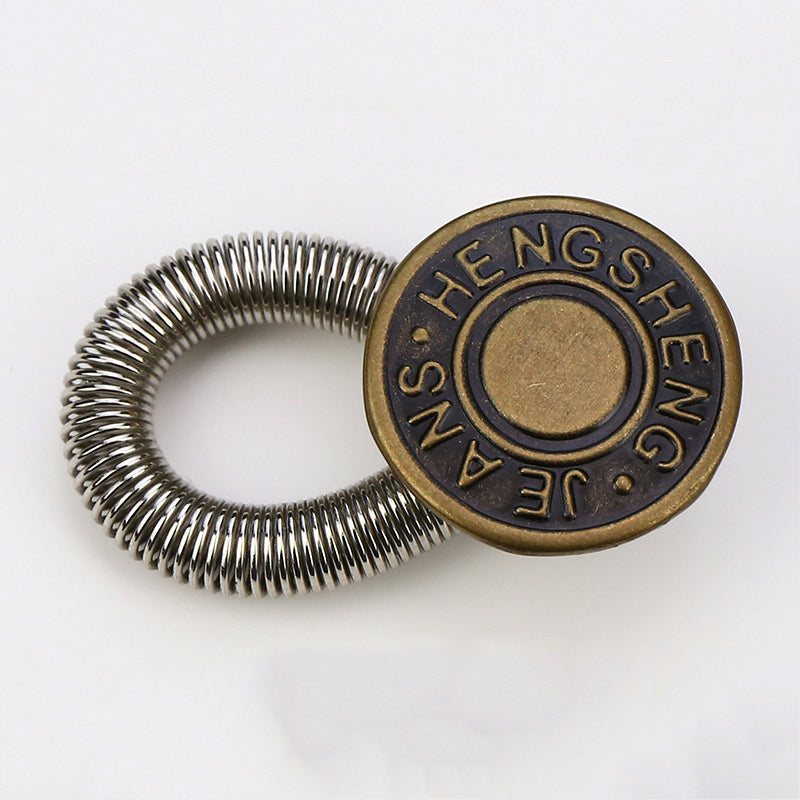 FlexiButton – Elastische Jeansverlängerung aus Metall (10er-Set)
