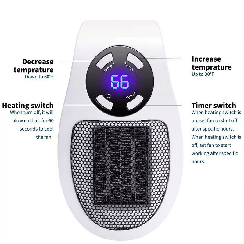 Toasty Heater™ – Tragbare Mini-Heizung mit Luftfilter