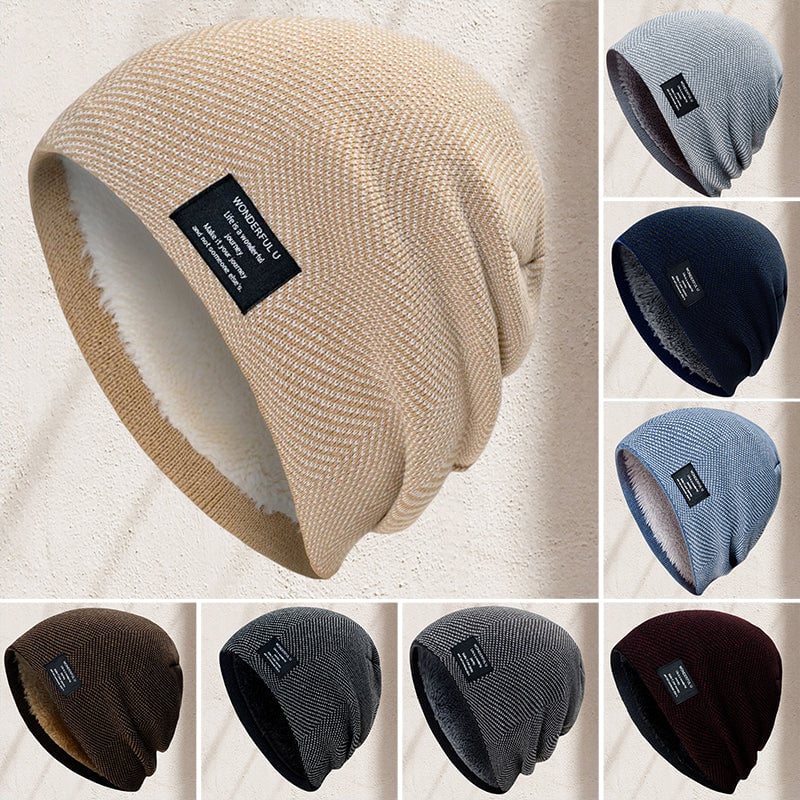 HeatKnit Premium – Warme Strickmütze mit Fleece-Innenfutter