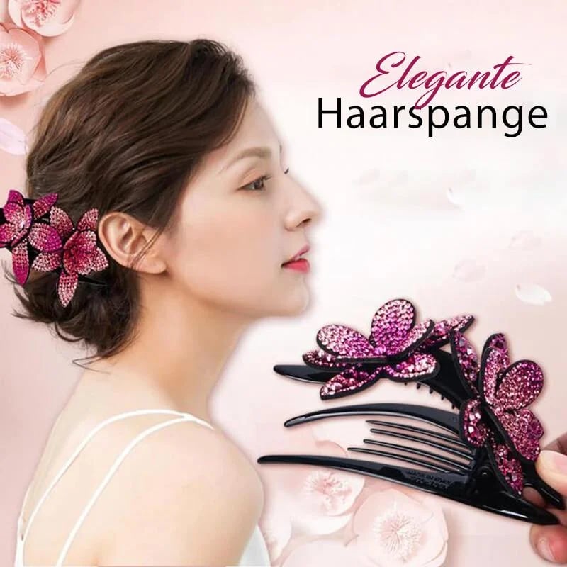 1 +1 GRATIS | GlamClasp™ – Strass Doppelblume Haarspange