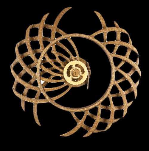 KineWood Art — Handgefertigte kinetische Skulptur aus Holz