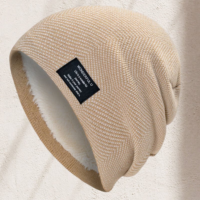 HeatKnit Premium – Warme Strickmütze mit Fleece-Innenfutter