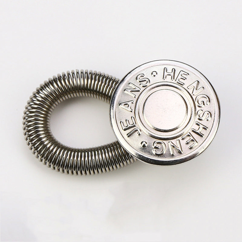 FlexiButton – Elastische Jeansverlängerung aus Metall (10er-Set)