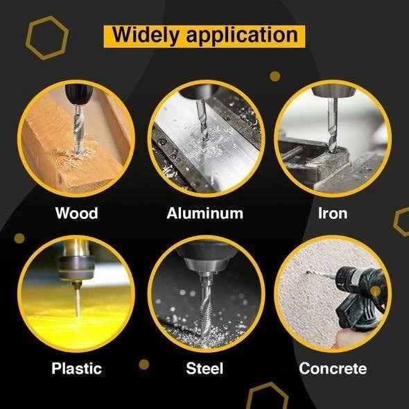 1+1 GRATIS | DrillMaster – Das 6-teilige Gewindebohrer-Set für präzises Bohren & Schneiden