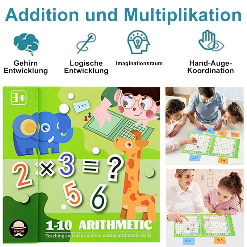 MathMaster Duo – Magnetisches Lernspiel für Addieren & Multiplizieren