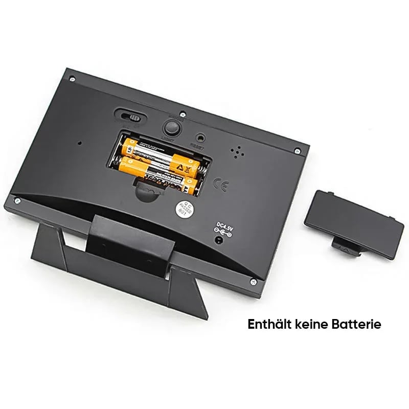 MeteoClock™ – Digitaler Wecker mit Temperatur- & Feuchtigkeitsanzeige