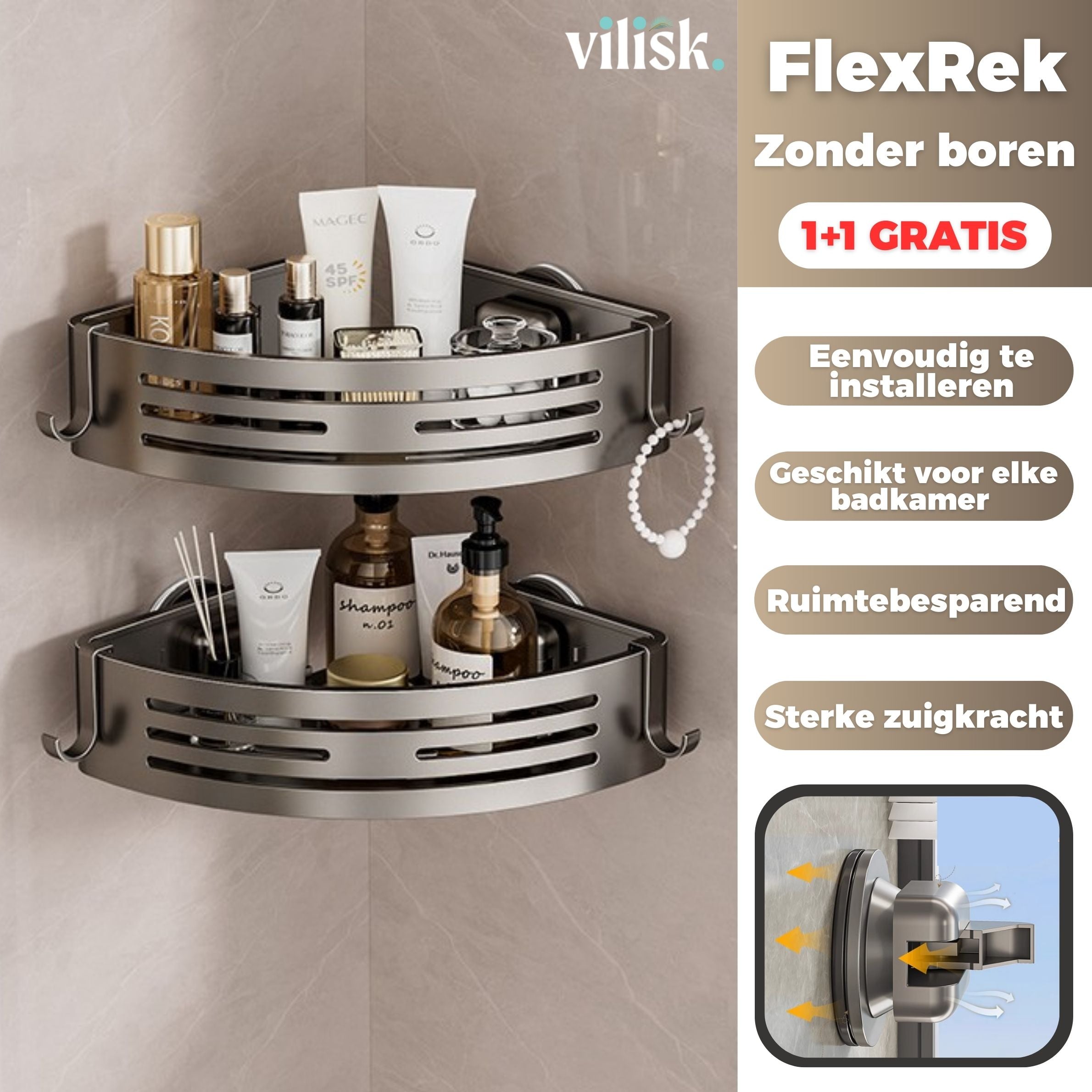 Ordix Shelf – Mehr Platz ohne Bohren