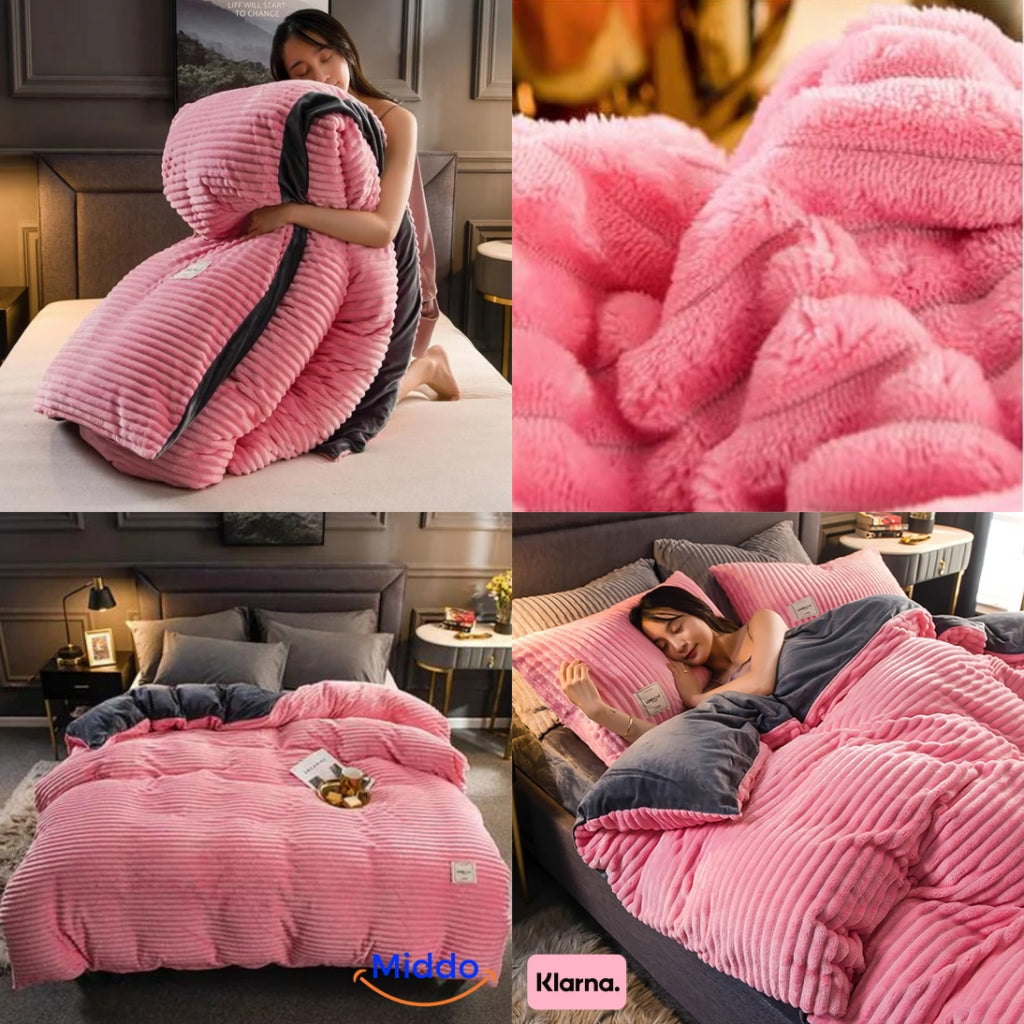CozyLuxe – Flanell-Fleece Bettbezug | Extra warm für kalte Tage