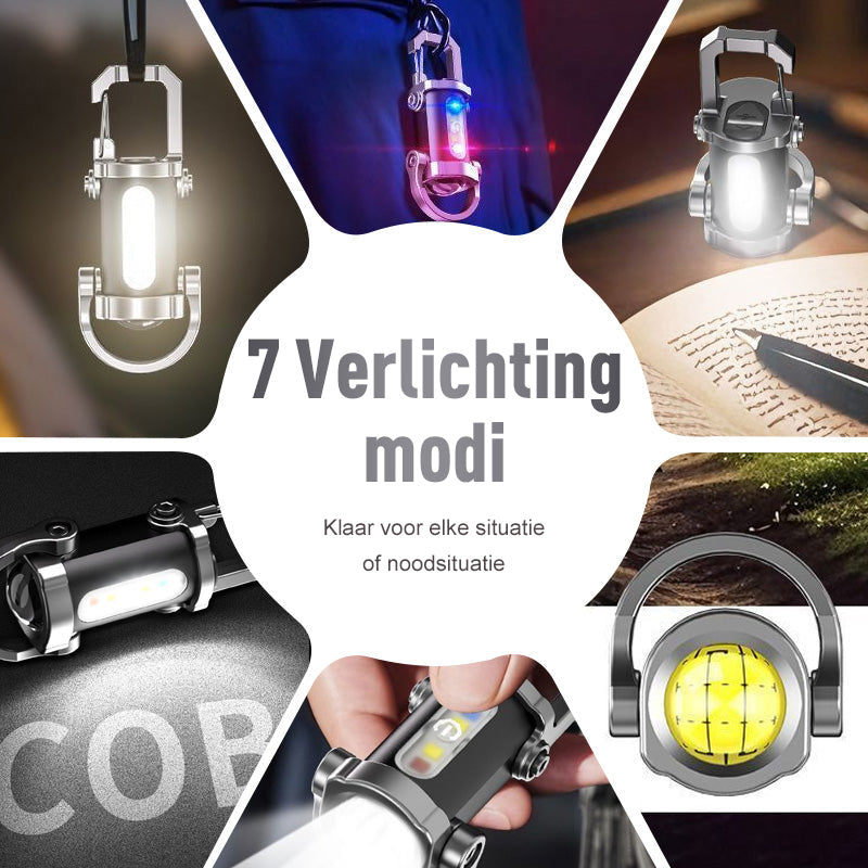 LightMate™ – Wiederaufladbare Mini-Taschenlampe mit 7 Lichtmodi