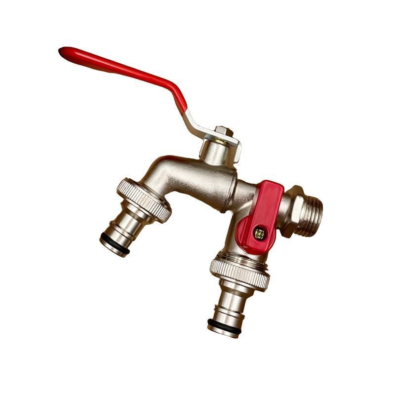 1+1 GRATIS | AquaTwin Brass – Zwei Anschlüsse, doppelte Power