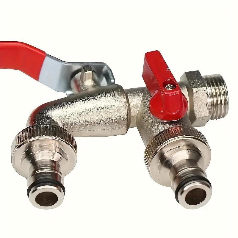 1+1 GRATIS | AquaTwin Brass – Zwei Anschlüsse, doppelte Power