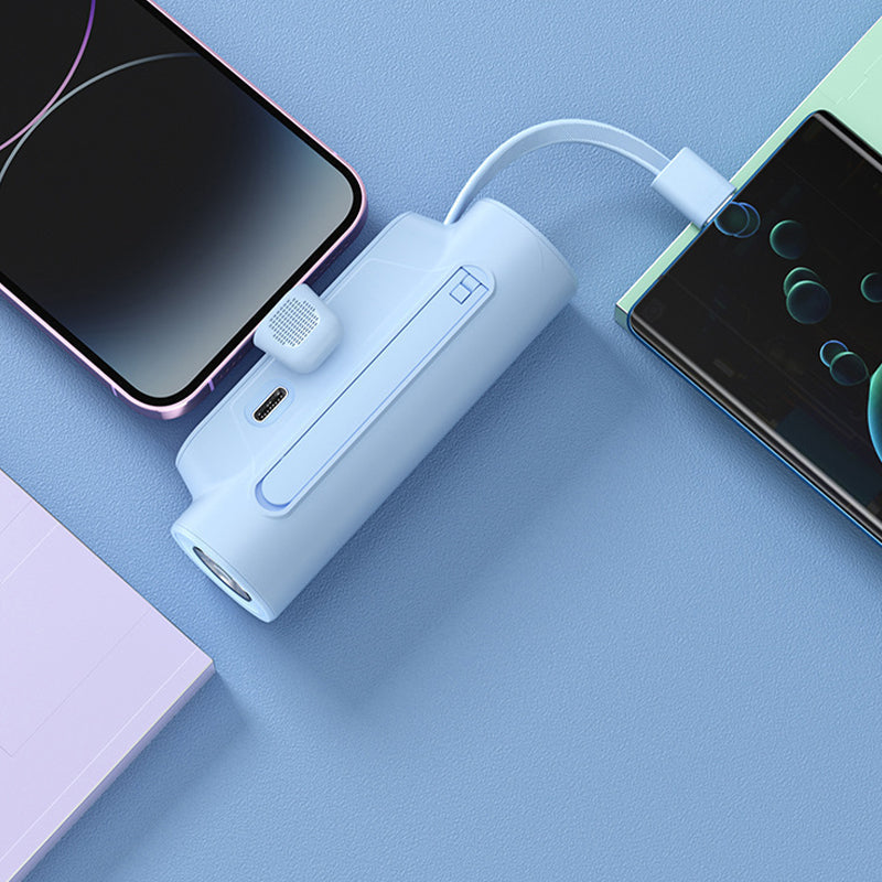 PowerGo – Multifunktionale Tragbare Powerbank mit Kabel