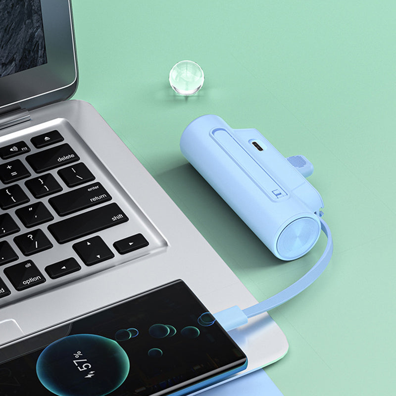 PowerGo – Multifunktionale Tragbare Powerbank mit Kabel