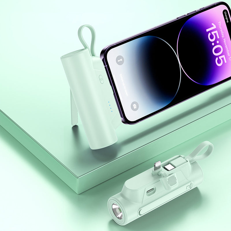 PowerGo – Multifunktionale Tragbare Powerbank mit Kabel
