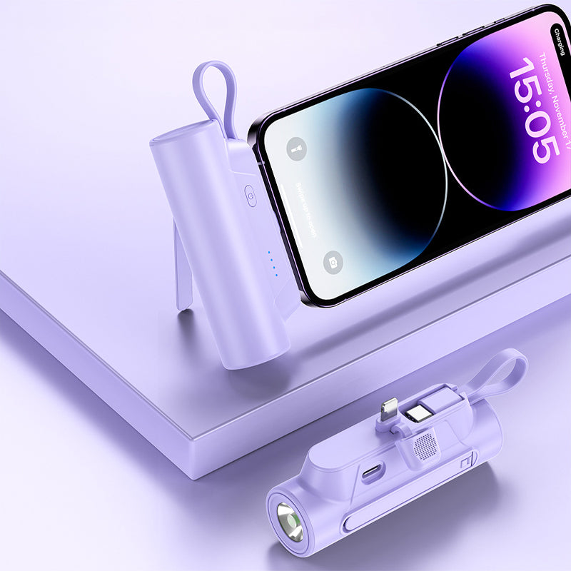 PowerGo – Multifunktionale Tragbare Powerbank mit Kabel