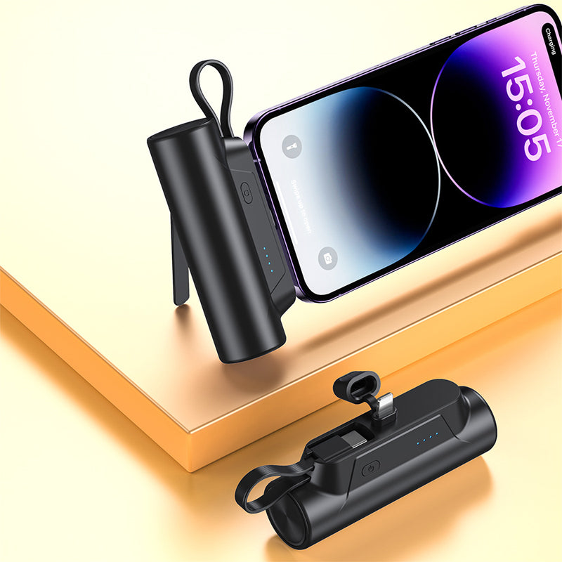 PowerGo – Multifunktionale Tragbare Powerbank mit Kabel