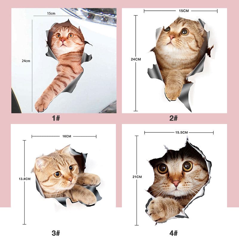 PetWallies™ – Süße 3D-Wandsticker mit Katzen & Hunden