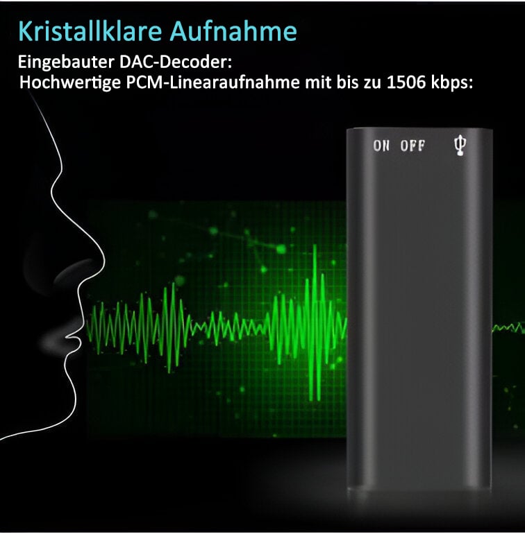 SilentNote HD – Diskrete Aufnahmen. Glasklarer Klang. Jederzeit